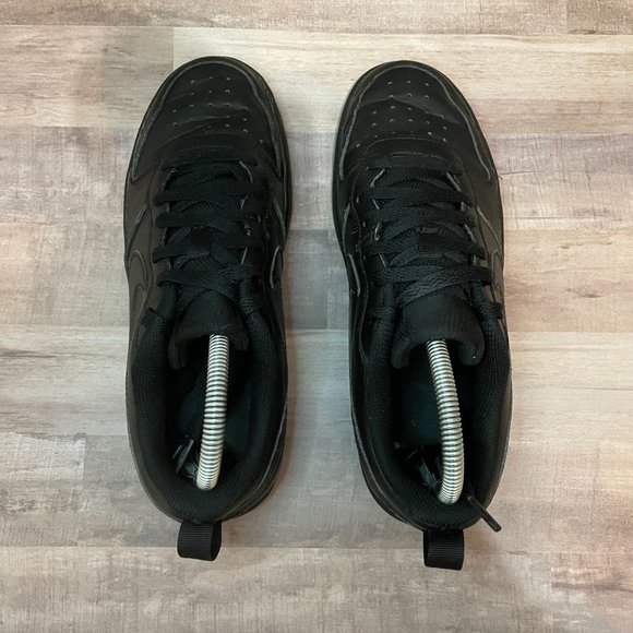 Nike Court Borough Low 2 GS size 6.5Y BQ5448 001 Black Shoes Sneakers Ships ASAP - Picture 6 of 8